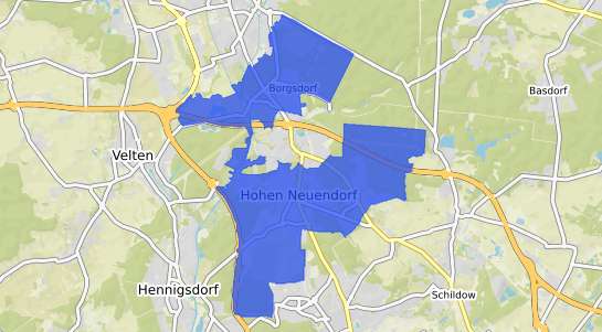 Bodenrichtwertkarte Hohen Neuendorf
